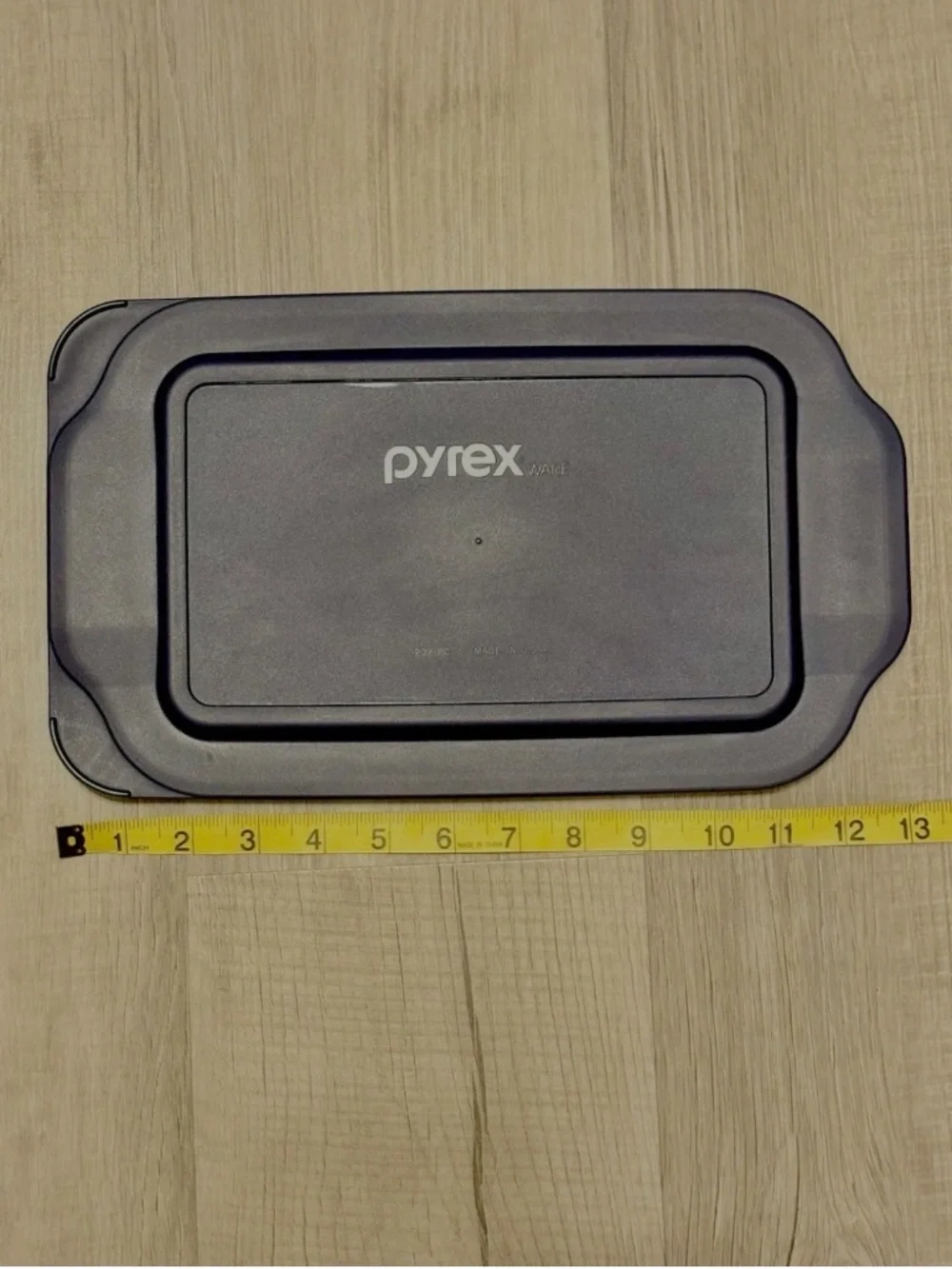Pyrex 232-PC Blue Plastic Replacement Lid 2 Qt Baking Dish 13